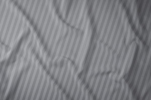 Damast sängkläder 160x200 grå 16 enfärgade ränder 1 cm Ren