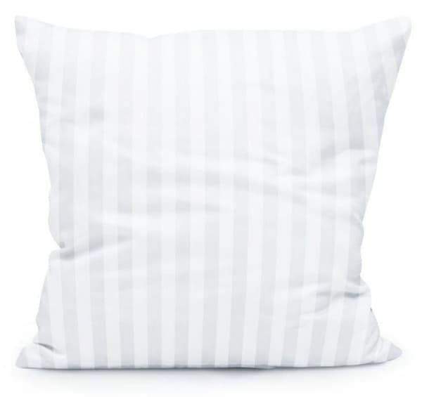 Damask pudebetræk 70x80 Tivoli hvide striber 1 cm med et overlap på 20 cm 140 g/m2 satin satin