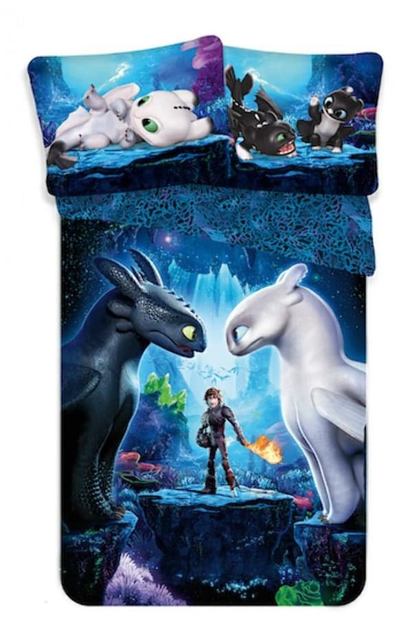 Puuvillaiset vuodevaatteet 140x200 Dragon Kuinka vapauttaa Dragon Dragons 6007