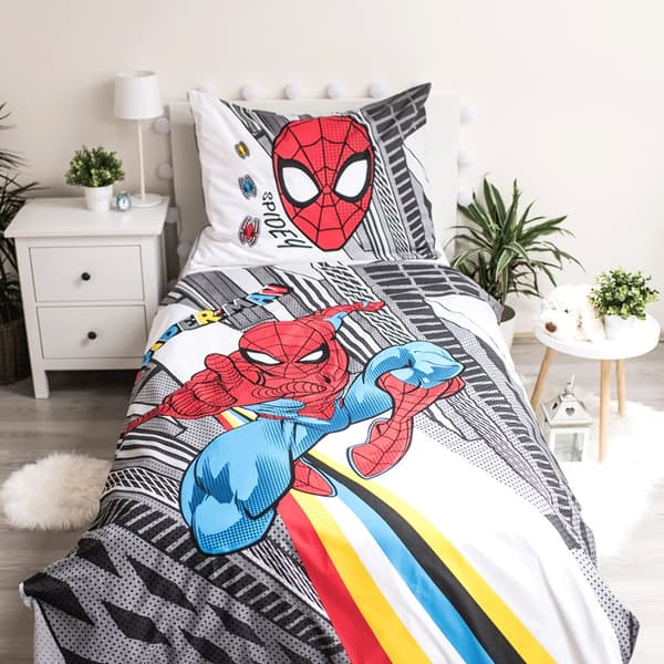 Bomuldssengetøj 140x200 Spiderman Spider Man pop 1568 pudebetræk 70x90