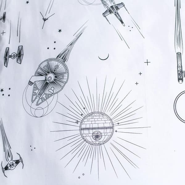 Sängkläder glöd i mörkret 140x200 Star Wars Star Wars 1629 örngott i bomull 70x90
