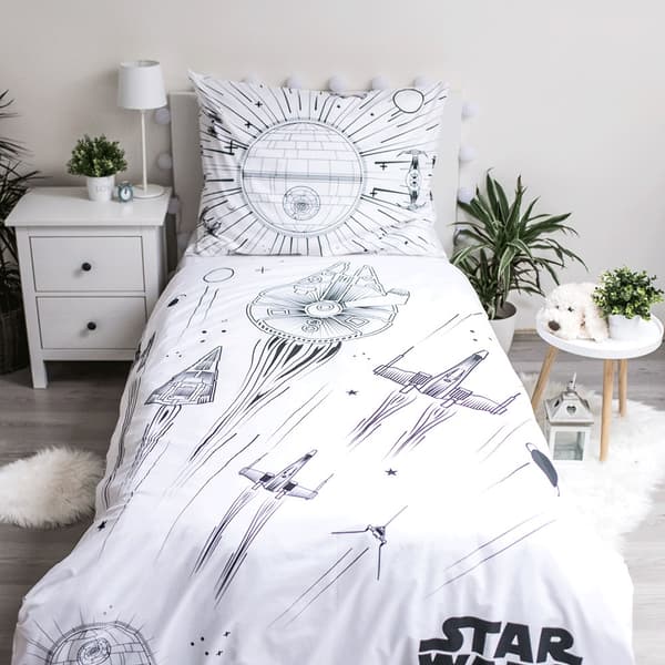 Sängkläder glöd i mörkret 140x200 Star Wars Star Wars 1629 örngott i bomull 70x90