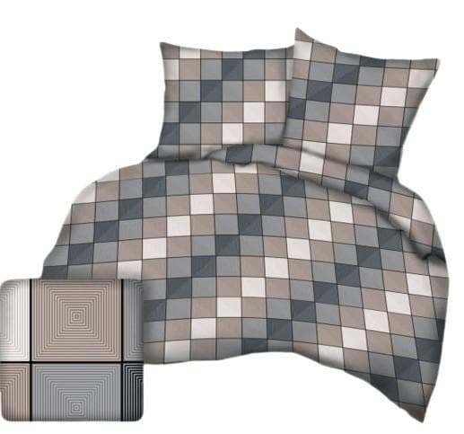 Bark sengetøj 160x200 kube gitter geometri 3D-1112E