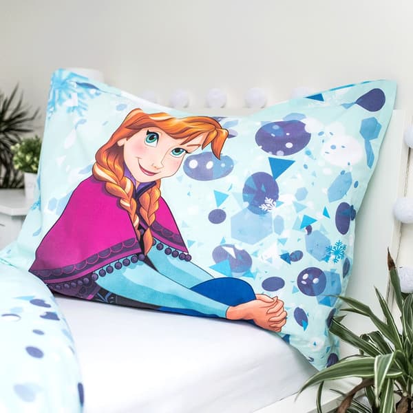 Sängkläder glöd i mörkret 140x200 Frozen Anna Elsa Frozen bomull örngott 70x90
