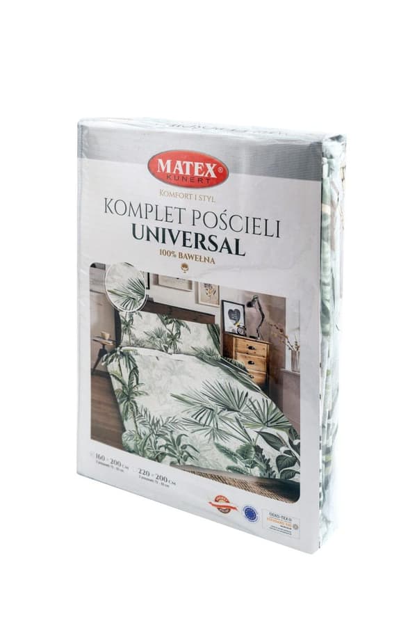 Puuvillaset vuodevaatteet 160x200 Palmunvihreä Universal Matex