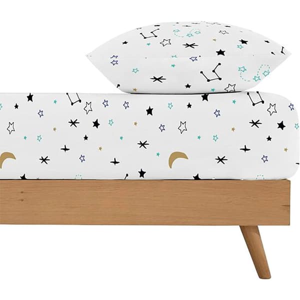 Ripshop Dayton 100 % Bomuld Fitted Lagen Til 105x Seng 200 Cm