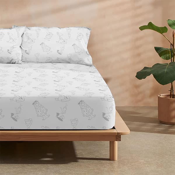 Play Fabrics Flintstones Lakan 100% Bomull För 90x Säng 200 Cm