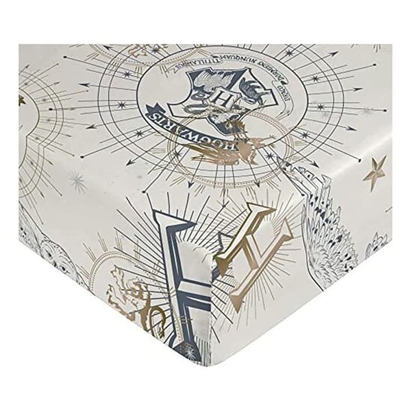 Play Fabrics Harry Potter Gold 100 % Puuvillasta Valmistettu Fitted-lakan 105 Cm
