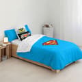 Miniatyrbild 5 av 7: Play Fabrics Påslakan Med Knappar Superman Till Säng På 180 260x240 Cm