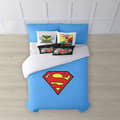 Miniatyrbild 1 av 7: Play Fabrics Påslakan Med Knappar Superman Till Säng På 180 260x240 Cm