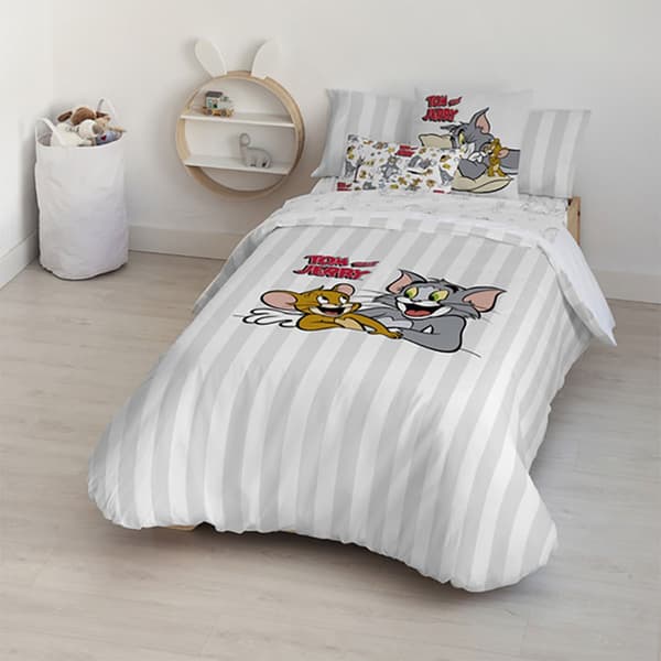 Play Fabrics Peitto Tom & Jerry Basic -nappeilla 150/160 Cm:n Sänkyyn 240x240 Cm