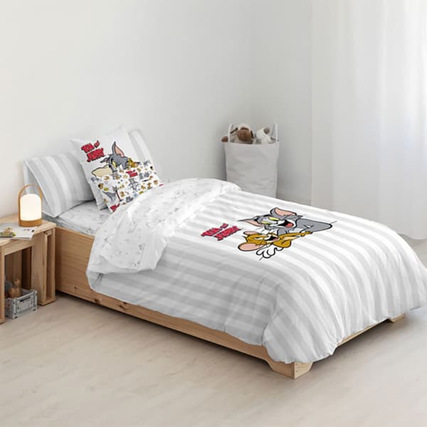 Play Fabrics Peitto Tom & Jerry Basic -nappeilla 150/160 Cm:n Sänkyyn 240x240 Cm