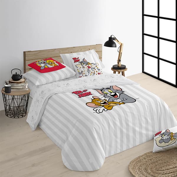 Play Fabrics Peitto Tom & Jerry Basic -nappeilla 150/160 Cm:n Sänkyyn 240x240 Cm