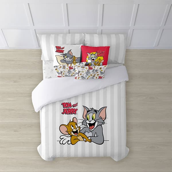 Play Fabrics Peitto Tom & Jerry Basic -nappeilla 150/160 Cm:n Sänkyyn 240x240 Cm