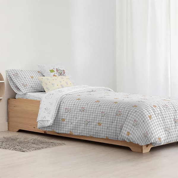 Play Fabrics Dynetæppe Tom Jerry Vichy Til Maxicuna 115x145 Cm