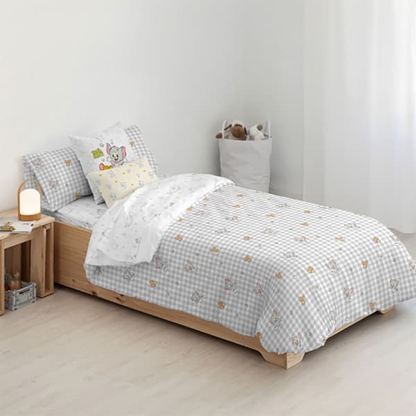 Play Fabrics Dynetæppe Tom Jerry Vichy Til Maxicuna 115x145 Cm