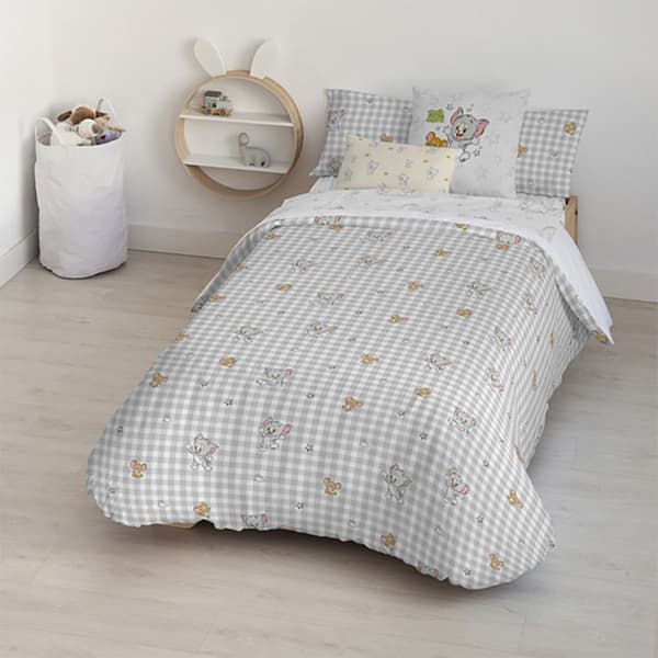 Play Fabrics Dynetæppe Tom Jerry Vichy Til Maxicuna 115x145 Cm