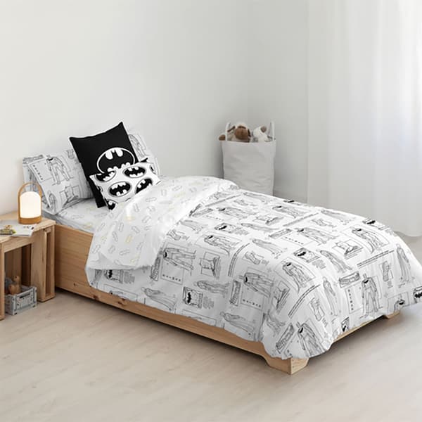 Play Fabrics Täcke Med Knappar Batman Funktioner För 150/160 Säng 240x240 Cm