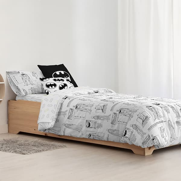 Play Fabrics Täcke Med Knappar Batman Funktioner För 150/160 Säng 240x240 Cm