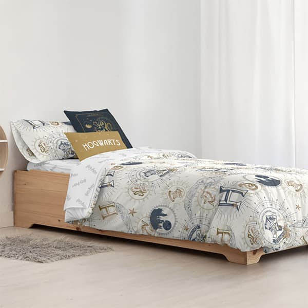 Play Fabrics Påslakan Med Knappar Harry Potter Guld Till Säng På 105 Cm 180x240 Cm