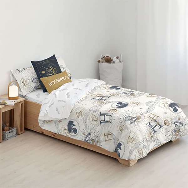 Play Fabrics Påslakan Med Knappar Harry Potter Guld Till Säng På 105 Cm 180x240 Cm