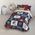 Miniatyrbillede 1 af 3: Play Fabrics Dynetæppe Med Knapper Hogwarts Plaid Til 90 Seng 155x220 Cm