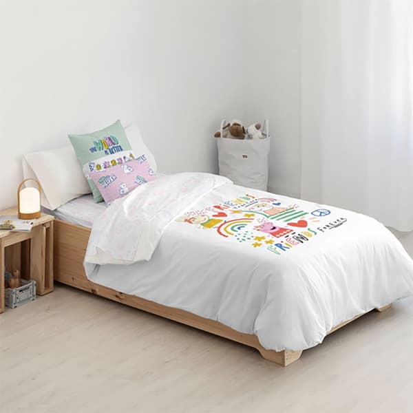 Play Fabrics Påslakan Med Knappar Till Säng På 105 Cm 180x240 Cm