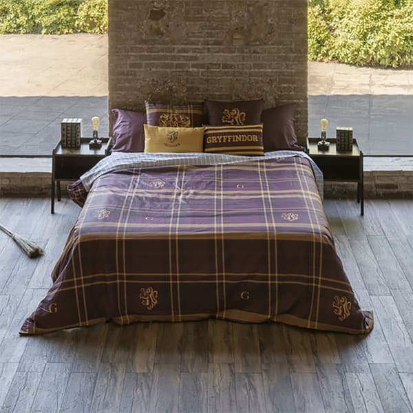 Play Fabrics Dynetæppe Med Knapper Gryffindor-billede Til 135/140 Seng 220x220 Cm