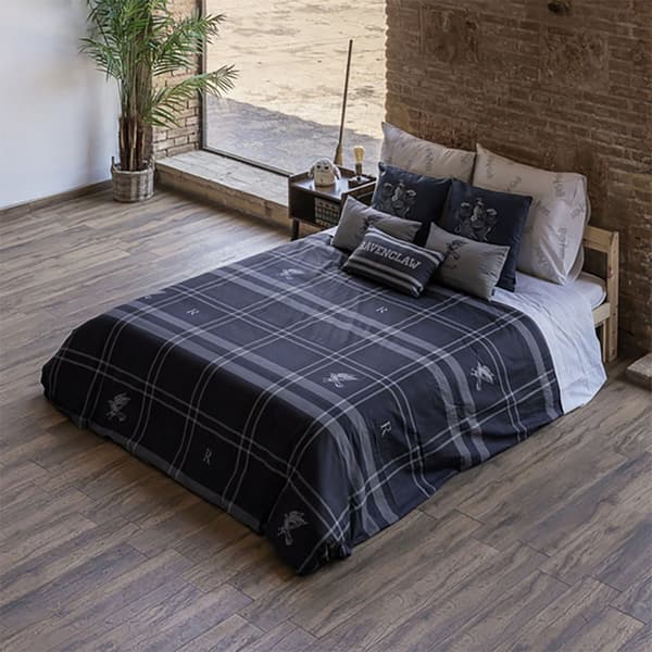 Play Fabrics Dynetæppe Med Knapper Ravenclaw-billede Til Seng På 105 Cm 180x220 Cm
