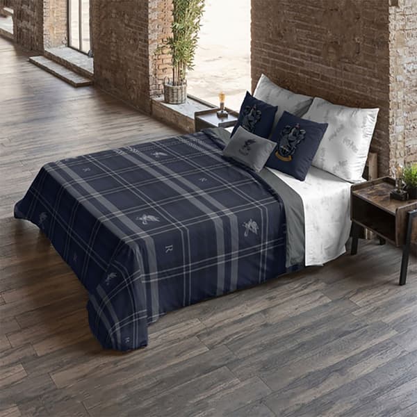 Play Fabrics Dynetæppe Med Knapper Ravenclaw-billede Til Seng På 105 Cm 180x220 Cm