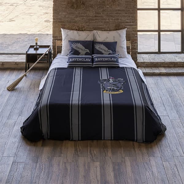 Play Fabrics Dynetæppe Med Knapper Ravenclaw Stripes Til Seng 120 200x200 Cm