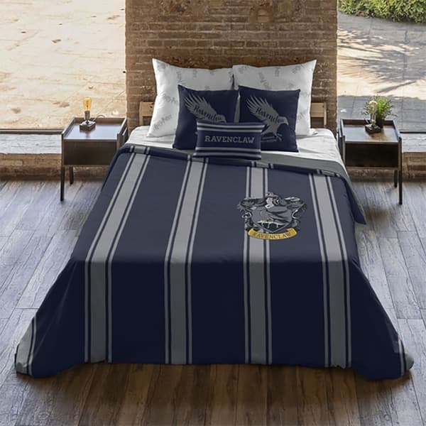 Play Fabrics Dynetæppe Med Knapper Ravenclaw Stripes Til Seng 120 200x200 Cm