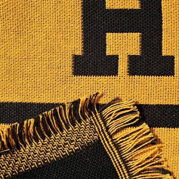 Play Fabrics Jaquard-tæppe Hufflepuff-huset 230x240 Cm
