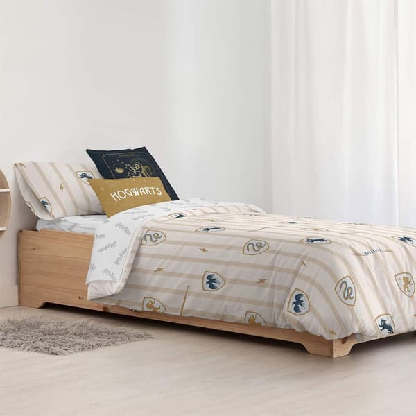 Play Fabrics Nordisk Dynebetræk Med Klassiske Hogwarts-knapper Til 105 Seng 180x240 Cm