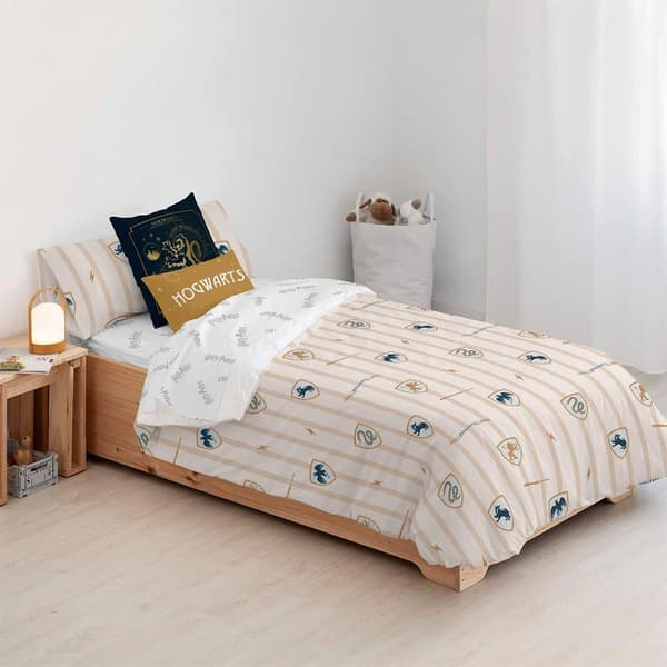 Play Fabrics Nordisk Dynebetræk Med Klassiske Hogwarts-knapper Til 105 Seng 180x240 Cm