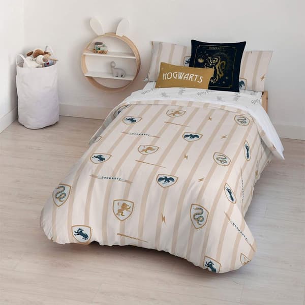Play Fabrics Nordisk Dynebetræk Med Klassiske Hogwarts-knapper Til 105 Seng 180x240 Cm