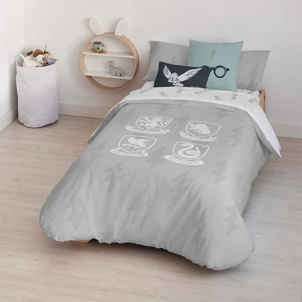 Play Fabrics Nordiskt Påslakan Med Hogwarts-sköldknappar För 135/140 220x240 Cm