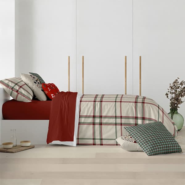 Belum Påslakan Med Julrutiga Knappar 90 155x220 Cm