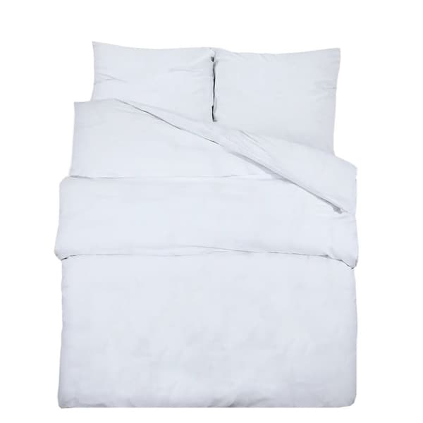 Bäddset vit 240x220 cm bomull
