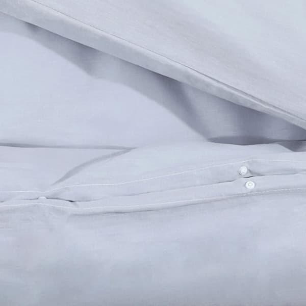 sengetøj 140x200 cm let mikrofiberstof grå