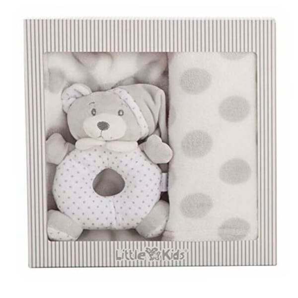 Bigbuy Kids Baby Rangle Tæppe 100x75 Cm Grå