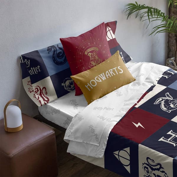 Play Fabrics Påslakan Med Knappar Hogwarts Plaid För Säng På 105 180x240 Cm