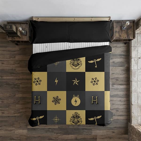 Play Fabrics Hogwarts Christmas Påslakanset Med Bilder 140x200 Cm 80 Cm