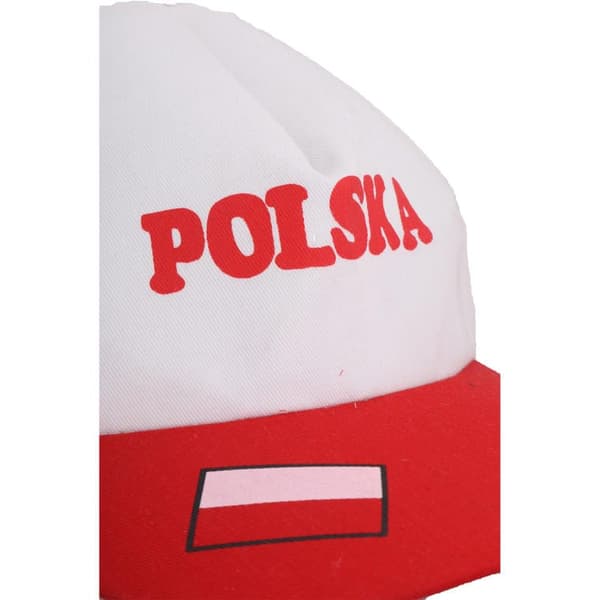 Polen fläktkeps med topp i nationella färger - Goliath