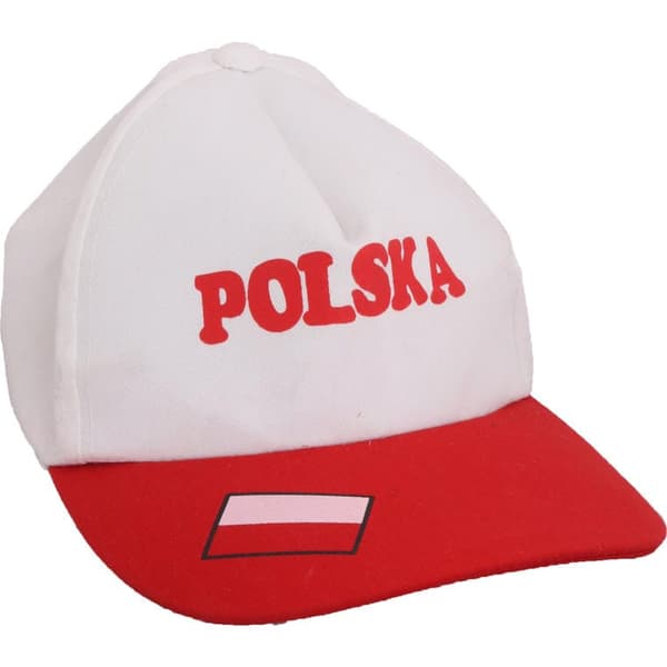 Polen fläktkeps med topp i nationella färger - Goliath