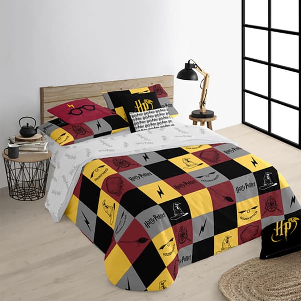 Play Fabrics Hogwarts Pictures Dynebetræk 200x200 Cm 120 Cm