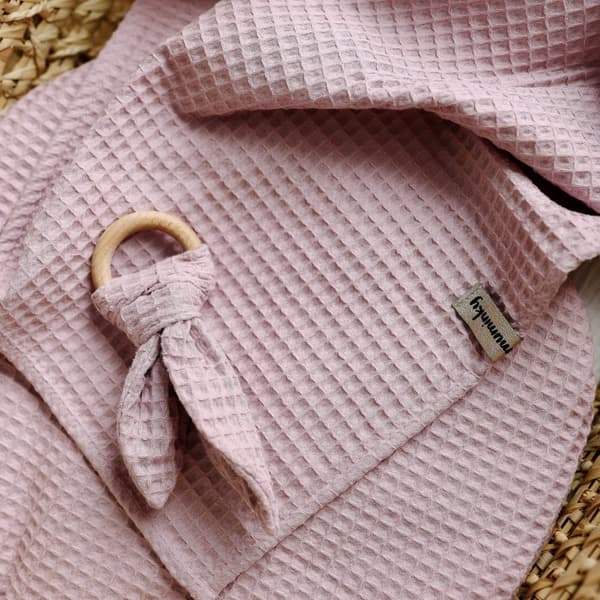 Vaffeltæppe Dirty Pink
