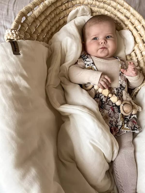 Babysengetøj 50x75 hypoallergen lavet af naturligt bomuld