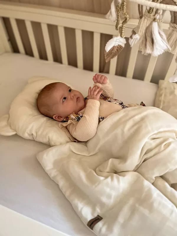 Babysängkläder 75x100 hypoallergena gjorda av naturlig bomull