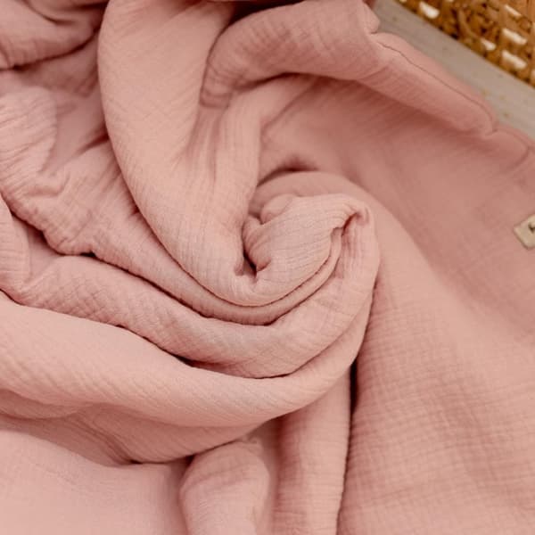 Førskolebørns sengetøj Muslin 100x130 | Dirty Pink